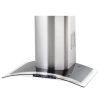 DWRH303GSST 30-Inch Curved Glass/stainless Steel Wall-mount Range Hood